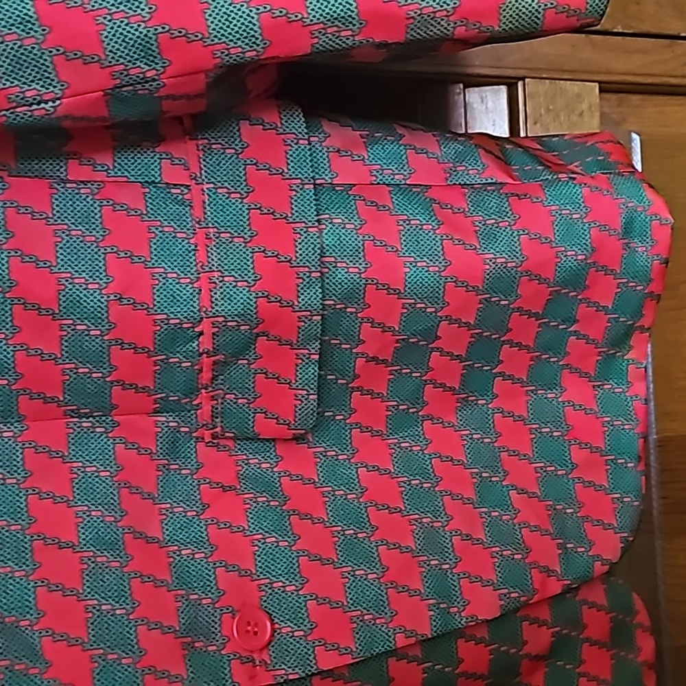NWOT Christmas Blazer Dec. 25th ugly X-Mas jacket men XL red and green lined - Picture 4 of 12